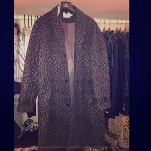 Topman long leopard coat. Brand new never worn.